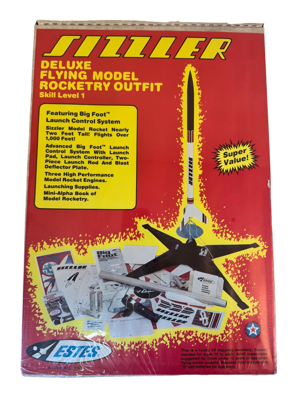 Buy Estes Sizzler Deluxe Flying Model Rocket Launch Set with Big